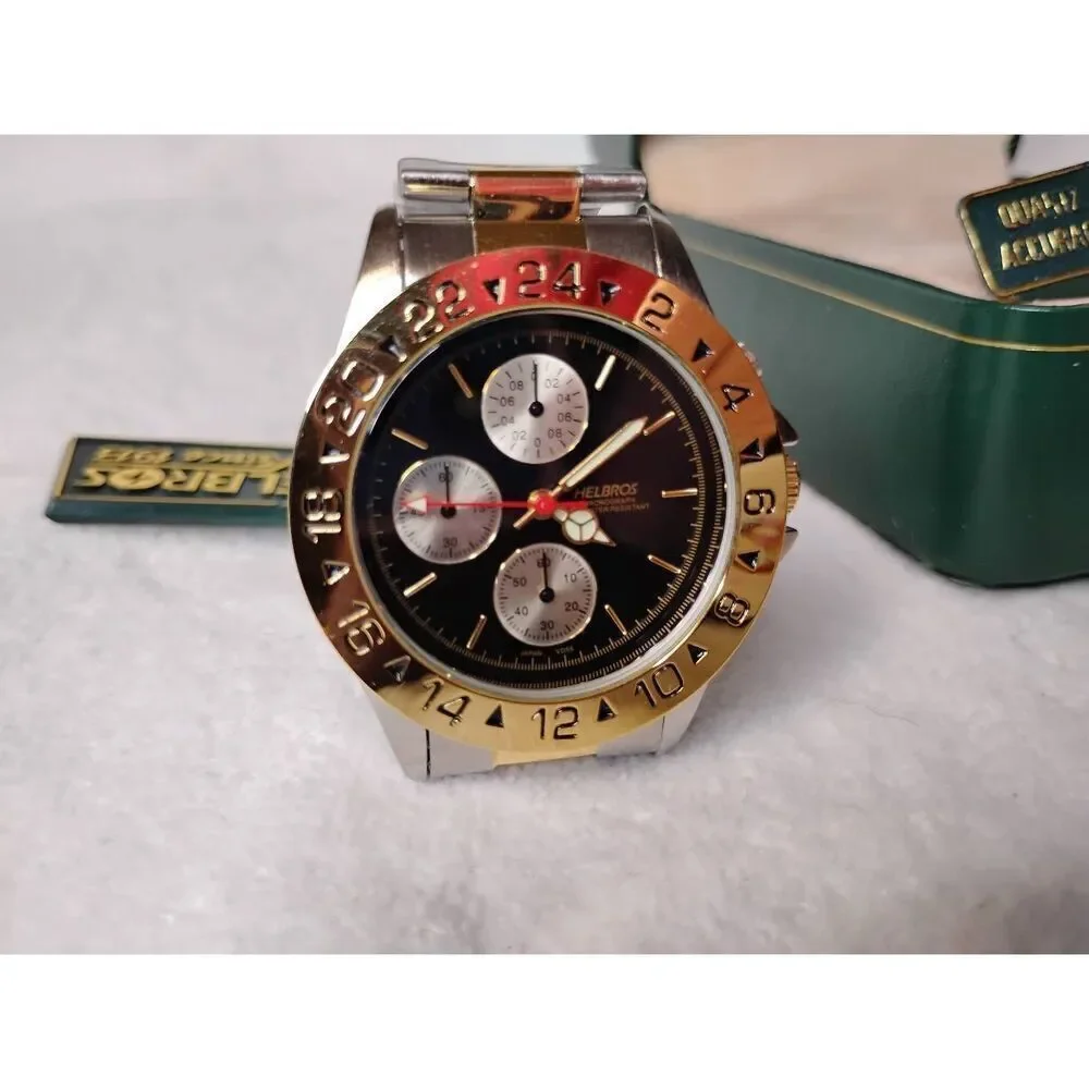 Used Helbros Quartz Chronograph Watch